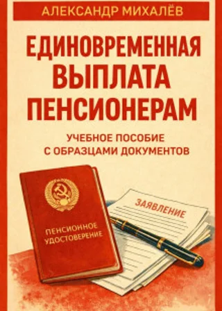 Единовременная выплата пенсионерам: учебное пособие с образцами документов